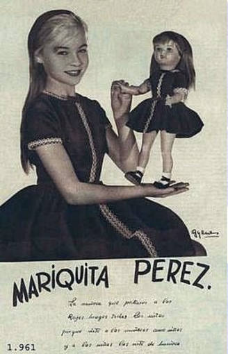 Marisol, con el vestido de Mariquita Pérez