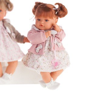 Foto muñeca Beni dos coletitas con traje rosa