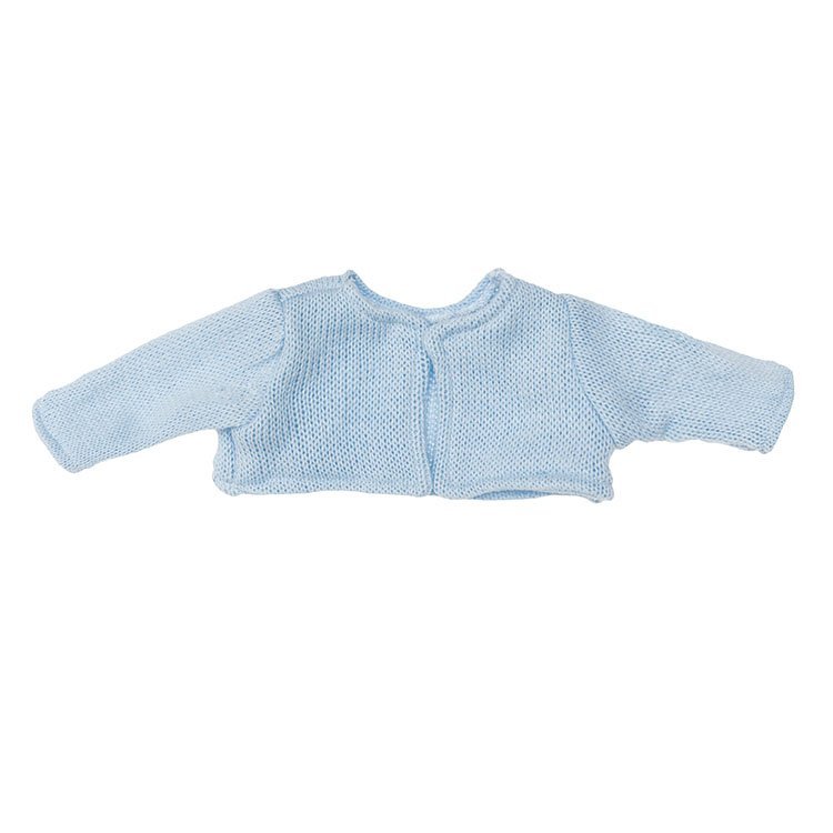 Foto chaqueta de punto celeste para muñecos de 36 centímetros de la marca de muñecas Así