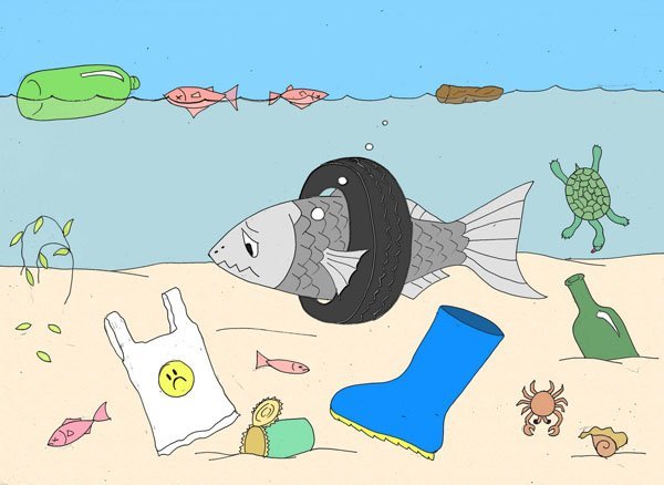 Imagen de playa contaminada - Nancy Playa