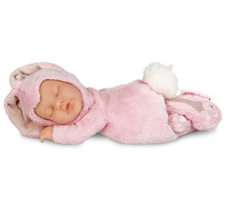 foto muñeco Anne Geddes conejo rosa