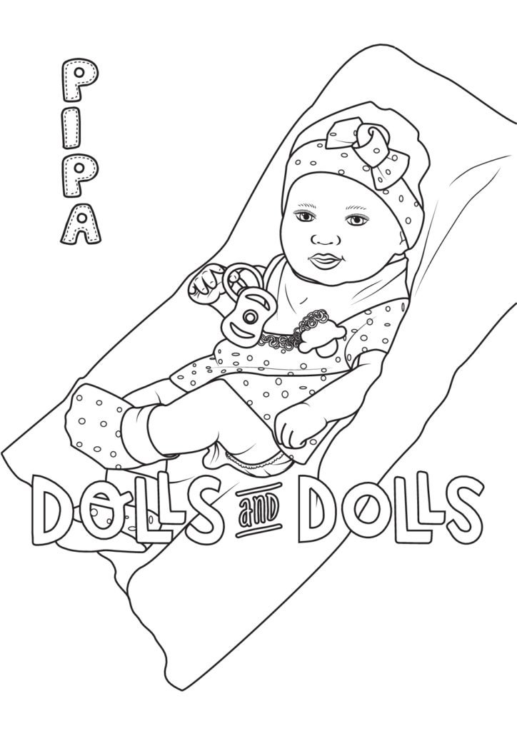 COLOREAR MUÑECAS COLOUR DOLLS PIPA DIBUJOS DE MUÑECAS PARA COLOREAR