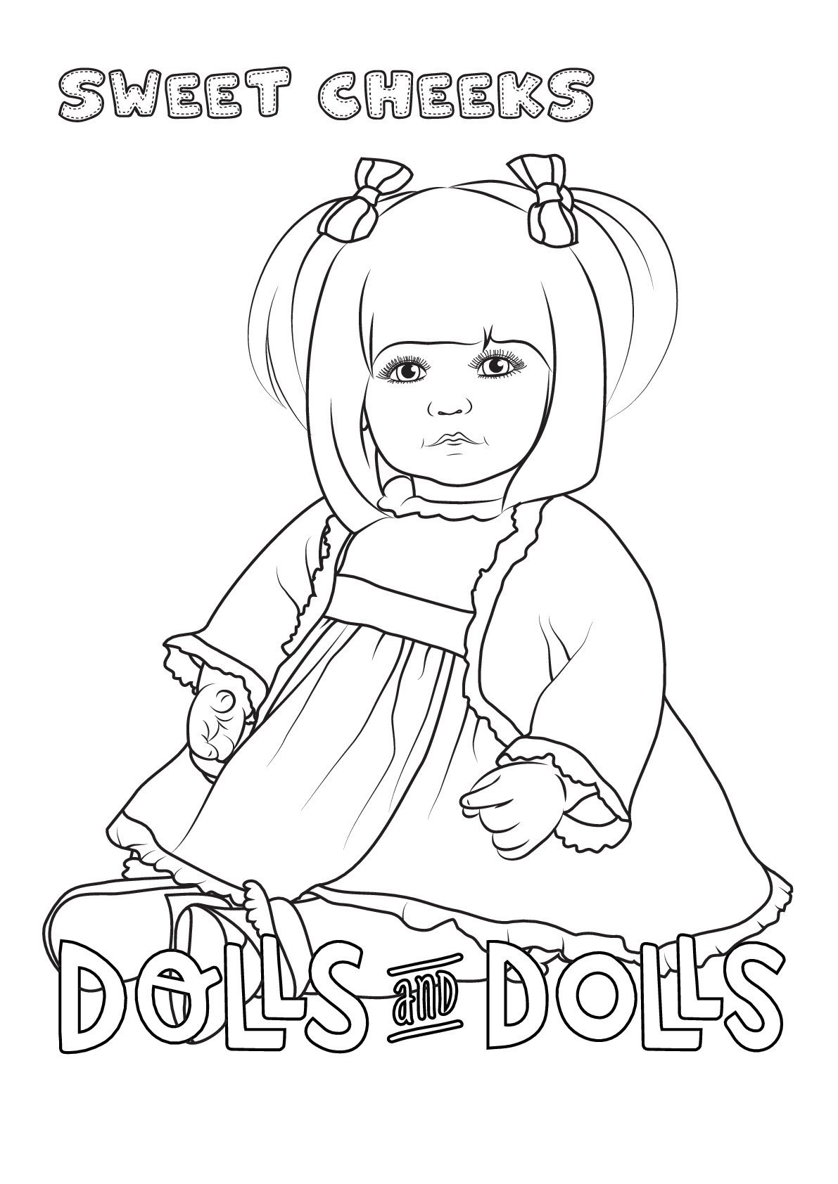 Dibujo Adora Sweet Cheeks colour colorear