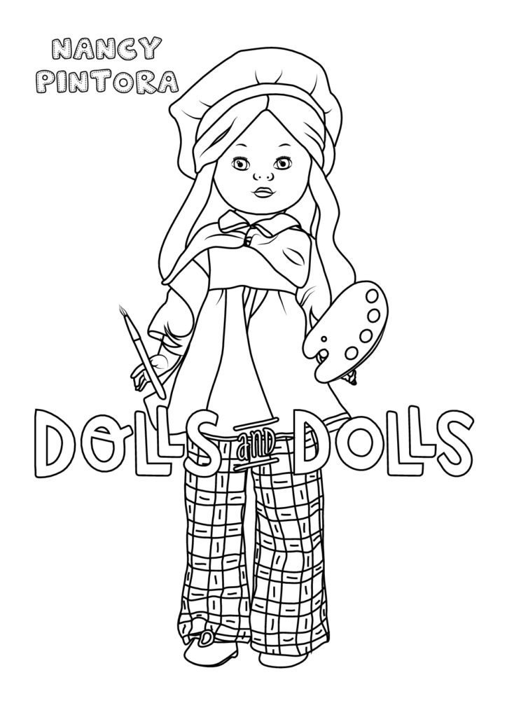 COLOREAR MUÑECAS COLOUR DOLLS NANCY DIBUJOS DE MUÑECAS PARA COLOREAR