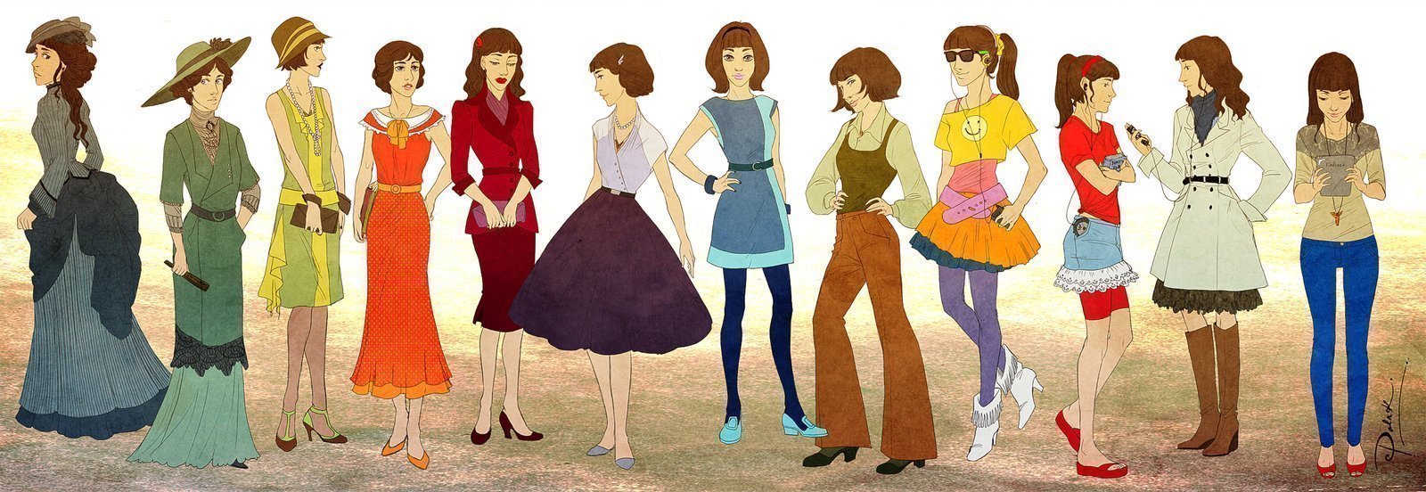 evolicion de la moda muñecas edades