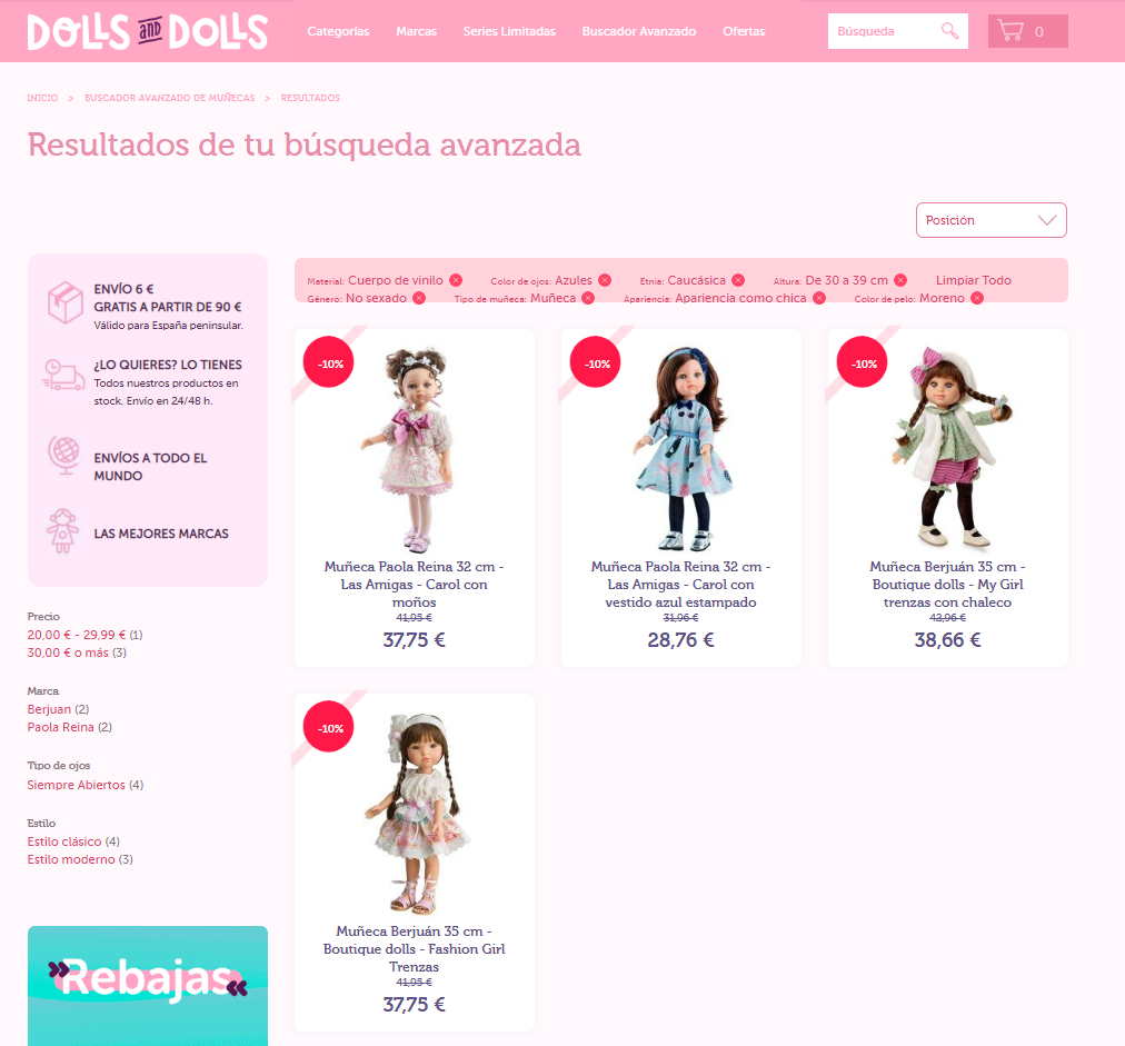 Buscador de Muñecas: Resultados