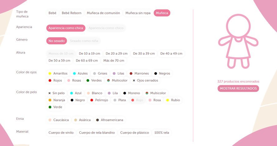 Buscador de Muñecas: Género