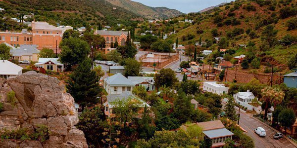 Photo of a mountain village